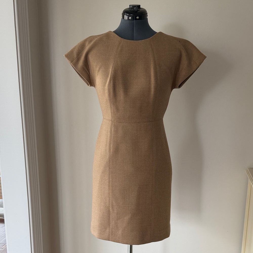 J. Crew Camel Wool Dress